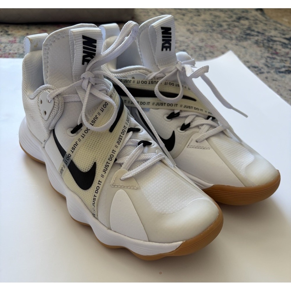 Nike React Hyperset Volleyball Shoes Women's Size 7.5 White Black Gum CI2956-10